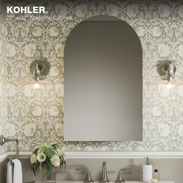 KOHLER Embark 20 in. W x 32 in. H Arched Medicine Cabinet with Mirror