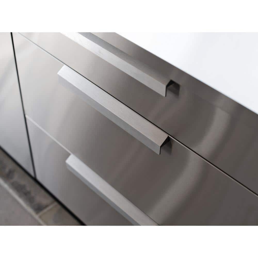 Stainless Steel 3-Drawer Outdoor Kitchen Cabinet