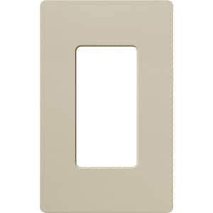 Claro 1 Gang Wall Plate for Decorator/Rocker Switches, Satin, Clay (SC-1-CY) (1-Pack)