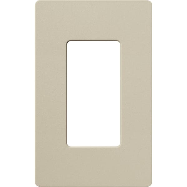 Lutron Claro 1 Gang Wall Plate for Decorator/Rocker Switches, Satin, Clay (SC-1-CY) (1-Pack)