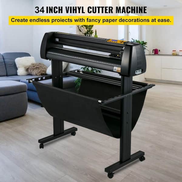 SKYSHALO 34 in. Vinyl Cutter Bundle, Manual Printer, LCD Plotter