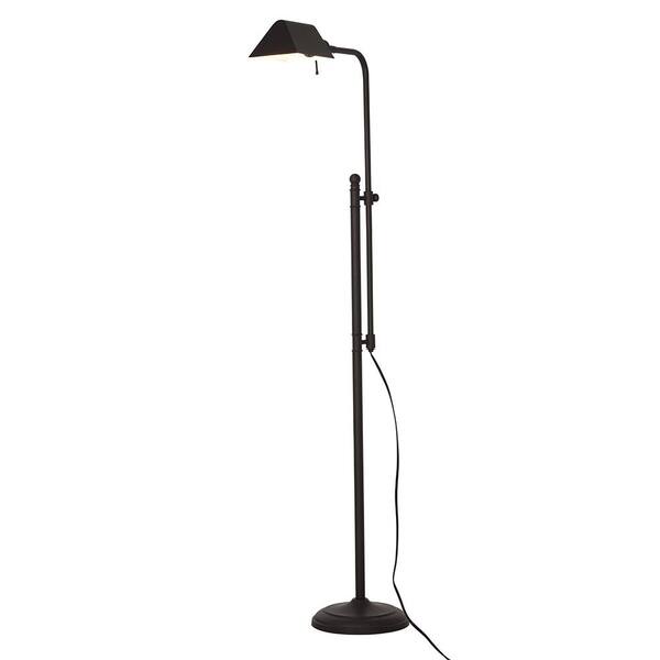 Cresswell 62 In Bronze Traditional Floor Lamp And Led Bulb Bm1667 01 The Home Depot Bronze Traditional Floor Lamp, Traditional Floor Lamps