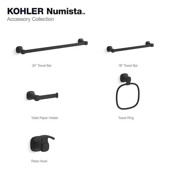 KOHLER Numista 24 in. Towel Bar in Matte Black