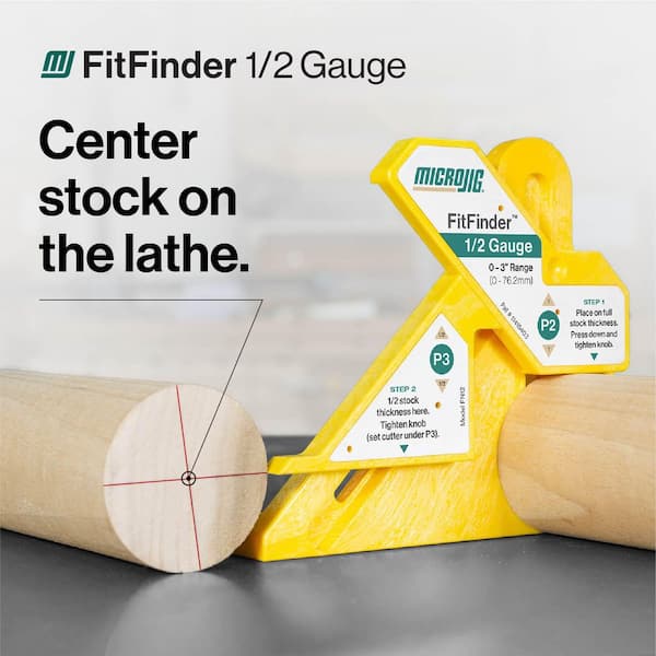 Microjig Fitfinder (1/2-gauge) Precision Centering Tool for