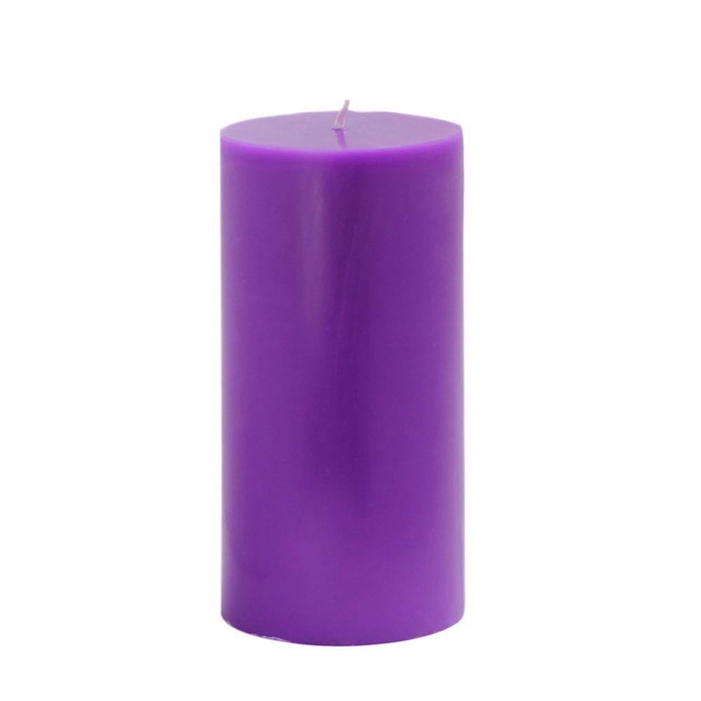 UPC 685024244373 product image for Zest Candle 3 in. x 6 in. Purple Pillar Candles Bulk (Case of 12) | upcitemdb.com