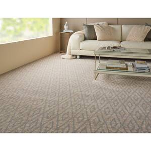 6 in. x 6 in. Pattern Carpet Sample - Diamond Park - Color Metal