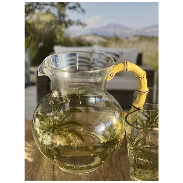 Aoibox 80 fl.oz. Oval Halo Crystal Clear Break Resistant Premium Acrylic  Pitcher with Lid HDSX03KI026 - The Home Depot