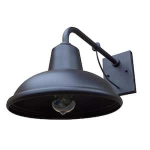 Tanner 1-Light Black Wall Sconce with Dimmable;Rust Resistant