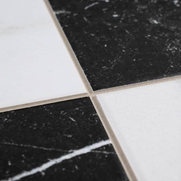 Merola Tile - Merzoni Checker Ruzzini 17-7/8 in. x 17-7/8 in. Porcelain Floor and Wall Tile (13.5 sq. ft./Case)