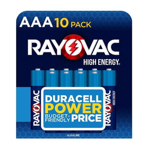 High Energy AAA Batteries (10-Pack), Triple A Alkaline Batteries