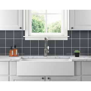 Restore Charcoal Gray 6 in. x 6 in. Glazed Ceramic Wall Tile (12.5 sq. ft./Case)