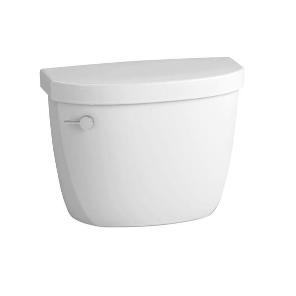 KOHLER Cimarron 1.6 GPF Single Flush Toilet Tank Only with Tank Locks in White