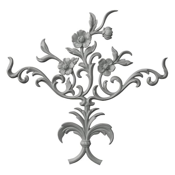 Ekena Millwork 1.13 in. x 30.75 in. x 28.625 in. Polyurethane Applique and Onlay Moulding