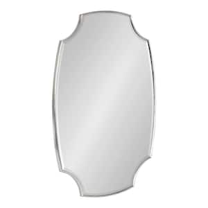 Jovanna 30.00 in. H x 20.00 in. W Scalloped MDF Framed Silver Mirror