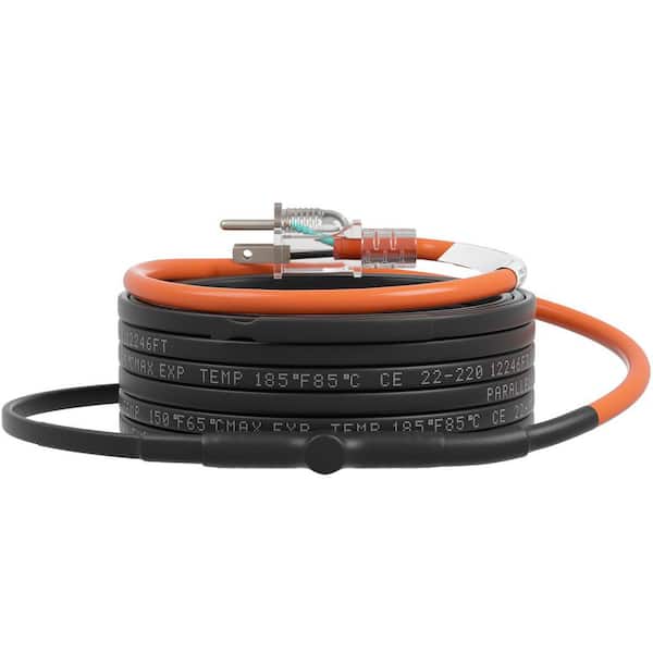 SKYSHALO Self-Regulating Pipe Heating Cable, 30-ft. 5W/ft. Heat Tape for Pipes Freeze Protection, Protects PVC Hose, 120V