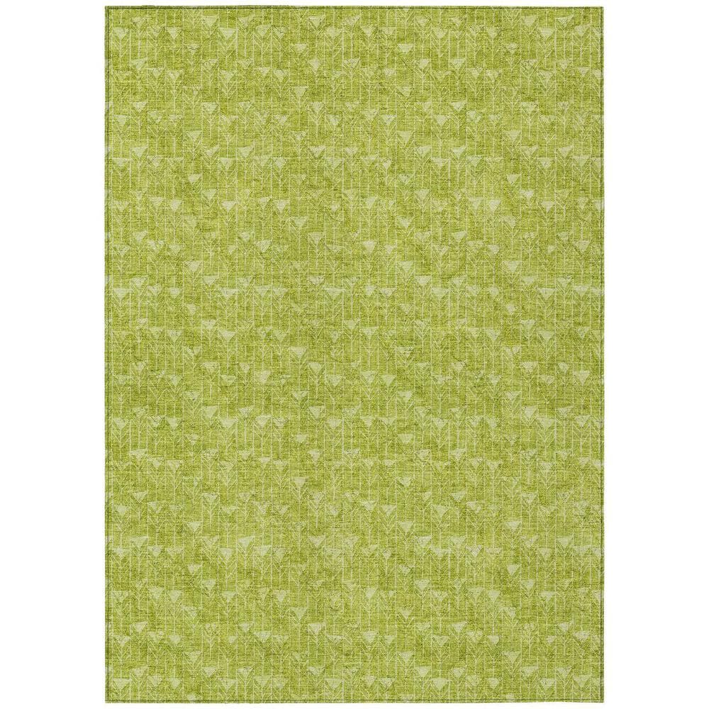 Moss Green 3 ft. x 5 ft. Geometric Indoor / Outdoor Area Rug price history on PriceWatchPro