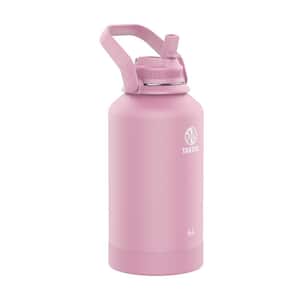 Actives 64 oz. Stainless Steel Wide Handle Straw Bottle Pink Lavender