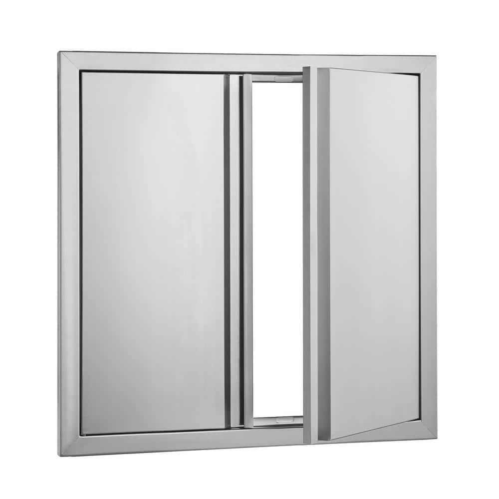 Double Outdoor Kitchen Door 24 in. W x 24 in. H BBQ Access Door Stainless Steel Flush Mount Door with Recessed Handles price history on PriceWatchPro