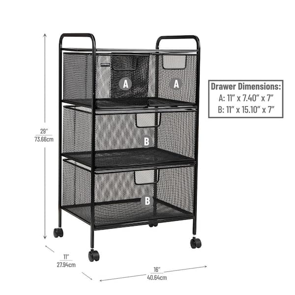 4 Drawer Rolling Cart