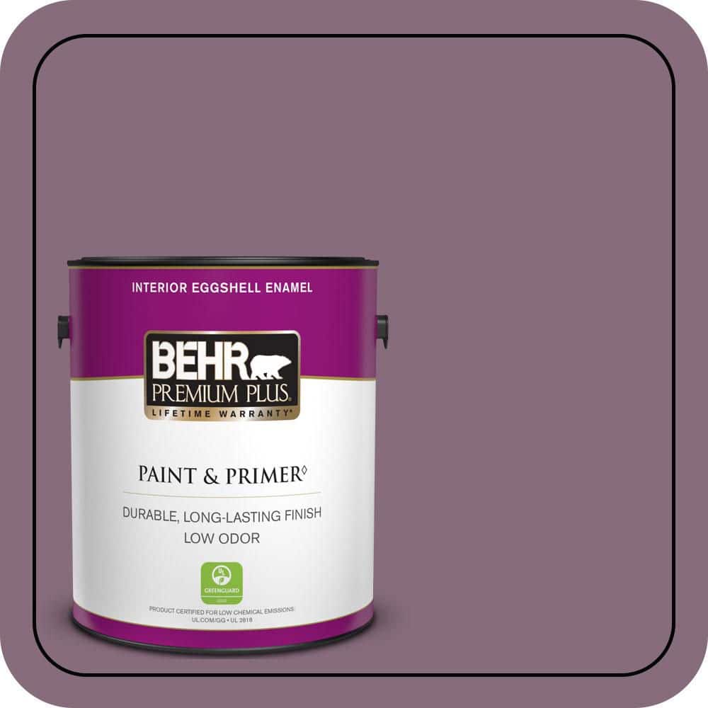 1 gal. #S110-6 Plum Royale Eggshell Enamel Low Odor Interior Paint & Primer price history on PriceWatchPro