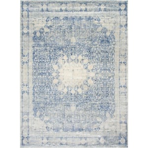 Asheville Rockwell Navy Blue 9' 0 x 12' 0 Area Rug