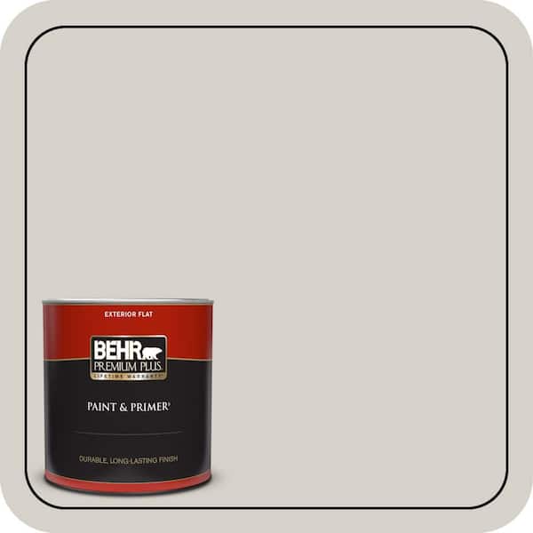 BEHR PREMIUM PLUS 1 qt. #T16-19 Bowstring Flat Exterior Paint & Primer
