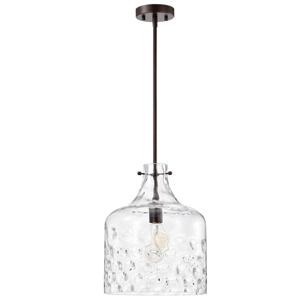 Warehouse of Tiffany Daelan 12 in. 1-Light Indoor Matte Bronze