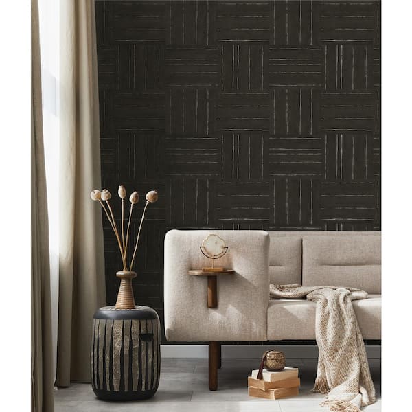 Nightfall Plaza Geometric Unpasted Paper Nonwoven Wallpaper Roll 57.5 sq. ft.