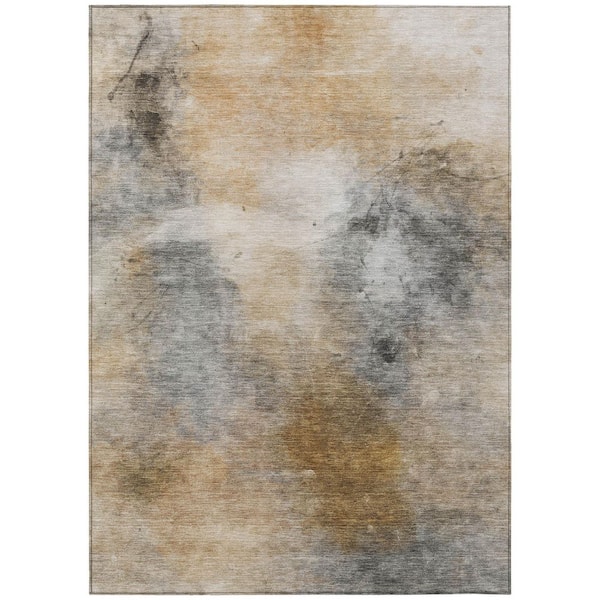 Chantille Machine Washable Indoor/Outdoor Abstract ACN2883 Gray 10 ft. x 14 ft. Area Rug