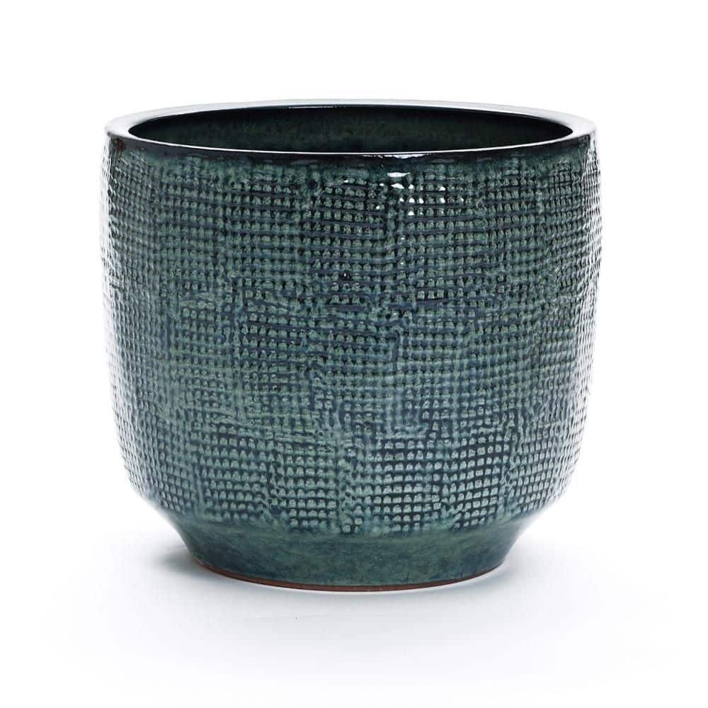15.75 in. Gray Round Ceramic Planter price history on PriceWatchPro