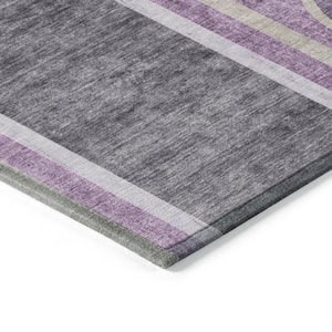 Chantille ACN532 Purple 2 ft. 6 in. x 3 ft. 10 in. Machine Washable Indoor/Outdoor Geometric Area Rug