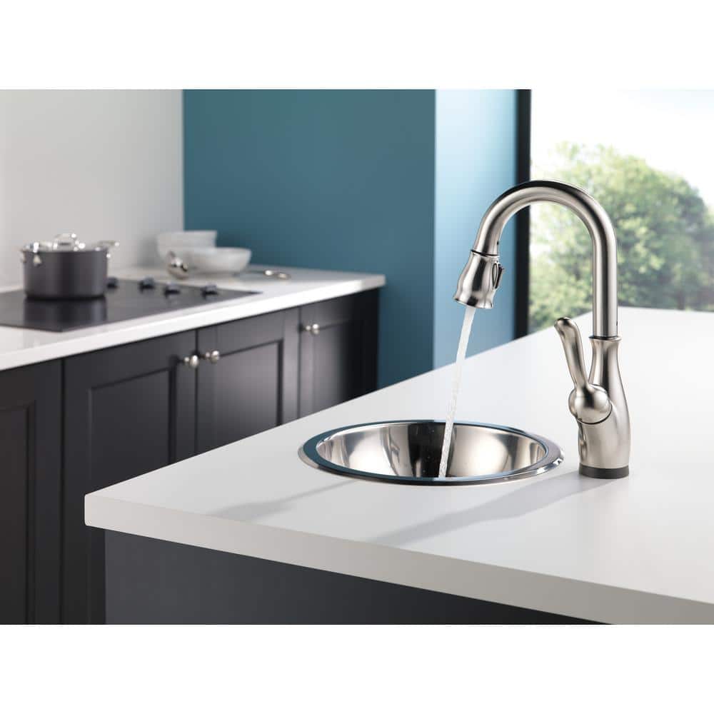 Spotshield Stainless Steel Touchless Bar Faucet with Pull-out Spray