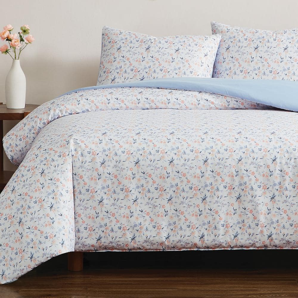 King White Microfiber Reversible Bedspread Set