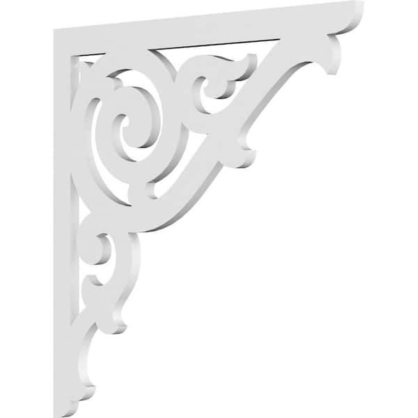 Ekena Millwork 5/8 in. W X 20 in. H X 20 in. D PVC Athens Bracket