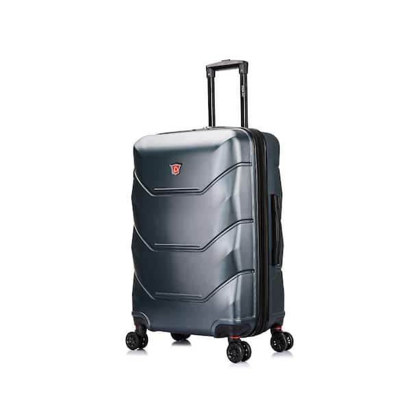 DUKAP Zonix 26 in. Green Lightweight Hardside Spinner Suitcase