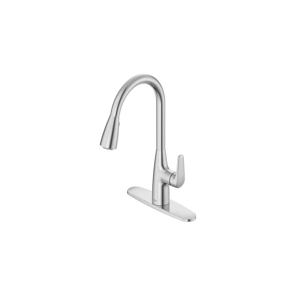 Stainless Steel Single-Handle Pull-Down Kitchen Faucet with Spray