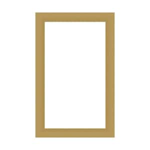 Mirror Makeover Grace Brushed Gold 17.25 in. W x 27.25 in. H Bathroom Mirror Frame Border Kit-Fits a 16 x 26 mirror