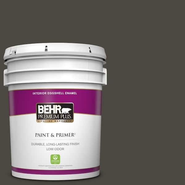 BEHR PREMIUM PLUS 5 gal. #T18-11 Unplugged Eggshell Enamel Low Odor Interior Paint & Primer