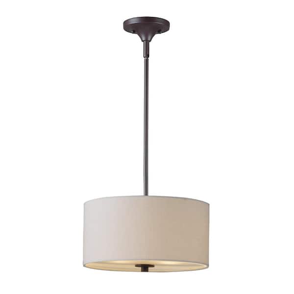 Bongo 2-Light Oil Rubbed Bronze Semi-Flushmount