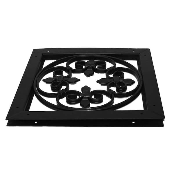 OWT Ornamental Wood Ties Gate Accent Scroll in Black