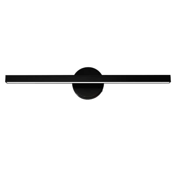22.8 in. Black LED Vanity Light Bar 5CCT Dimmable 1-light
