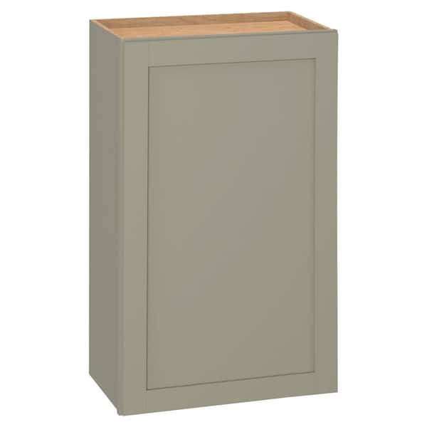 Hampton Bay Westfield Dusk Gray Shaker Stock Assembled Wall Kitchen Cabinet (21 in. W x 12 in. D x 36 in. H)