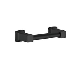 Fairbanks Wall-Mount Double Post Toilet Paper Holder in Satin Black