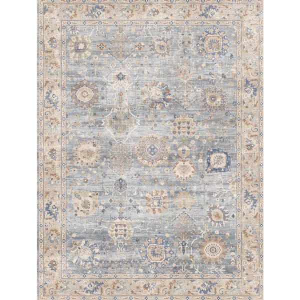 Home Decorators Collection Fog Blue 6 ft. x 7 ft. 9 in. Indoor Area Rug