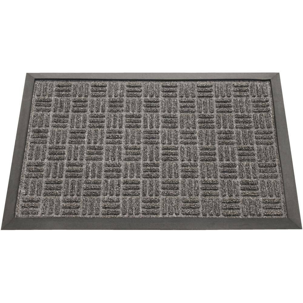 Charcoal Rubber Backed Carpet Outdoor Entrance Mat