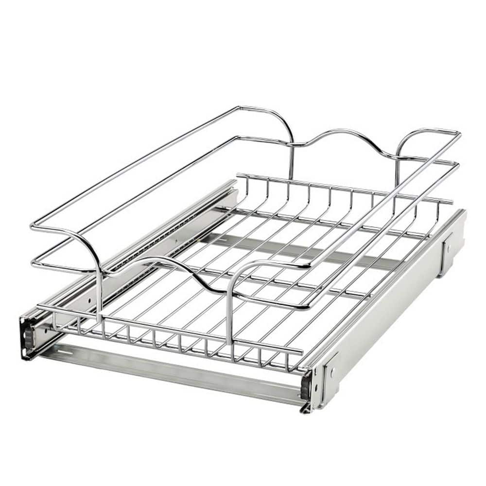 Rev-A-Shelf Silver Wire Pull Out Kitchen Cabinet Organizer