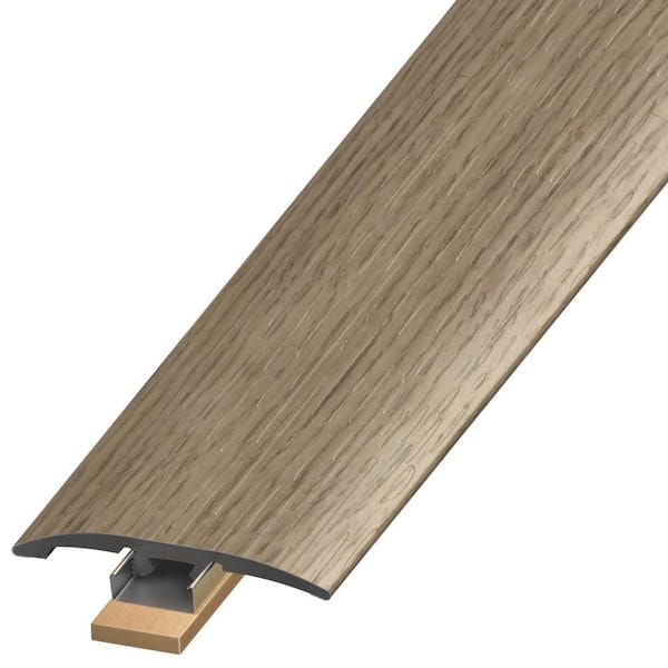 DuraDecor Classy Chic Skyline Grey 0.25 in. T x 2 in. W x 94 in. L 3-in-1 Transition Molding
