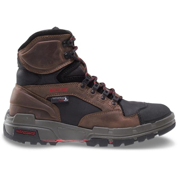 Wolverine Men's Legend Waterproof 6 in. Work Boots - Soft Toe - Brown Size 9.5(M)