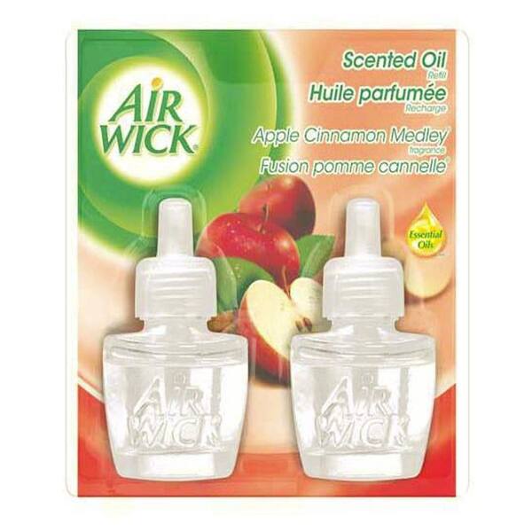 Air Wick Apple Cinnamon Scented Oil Refill (2-Pack)