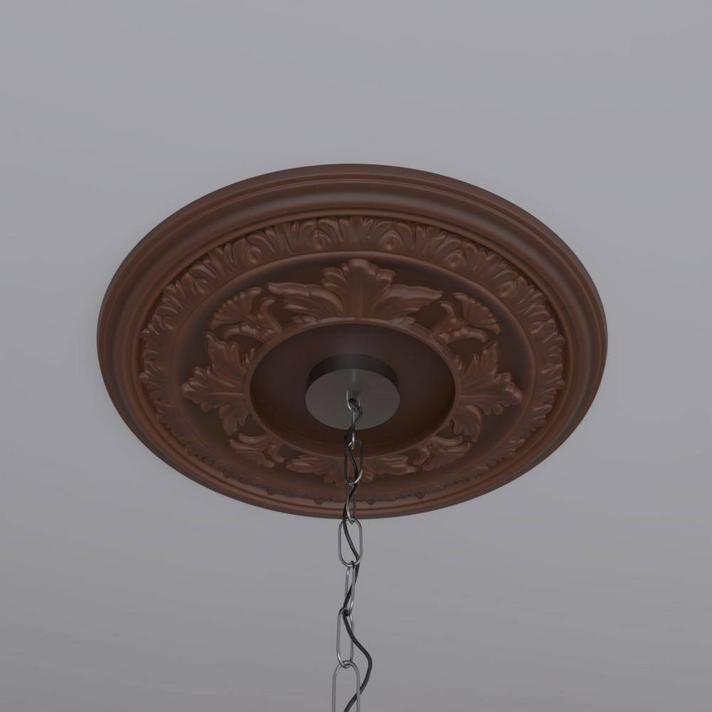 Baltimore 19" Aged Metallic Rust PVC Ceiling Medallion